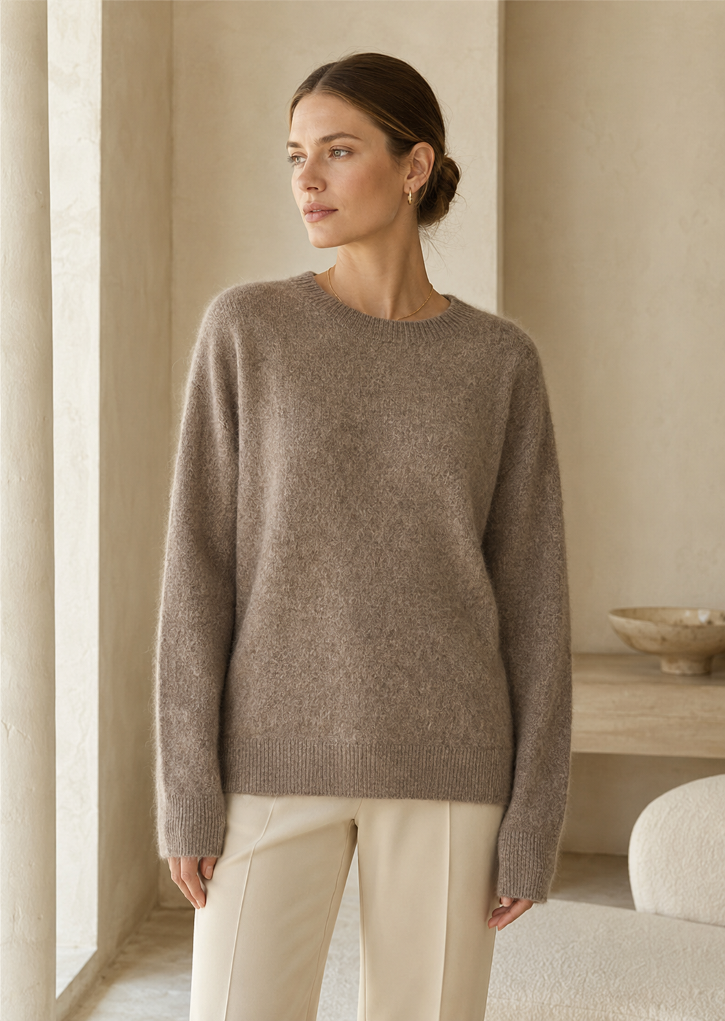 Luxe Wool-Cashmere-Silk Trui