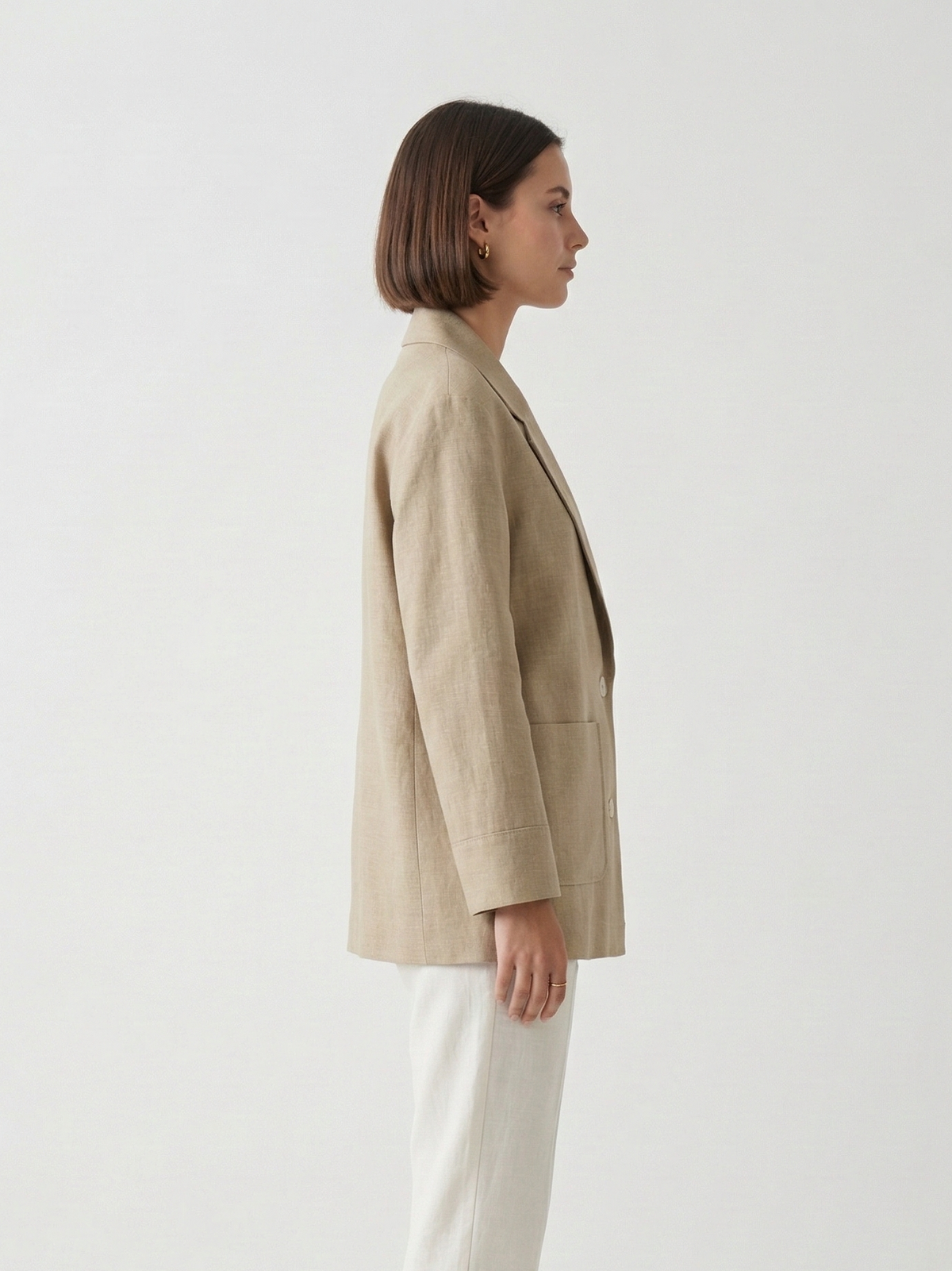 BLAZER EFFET LIN