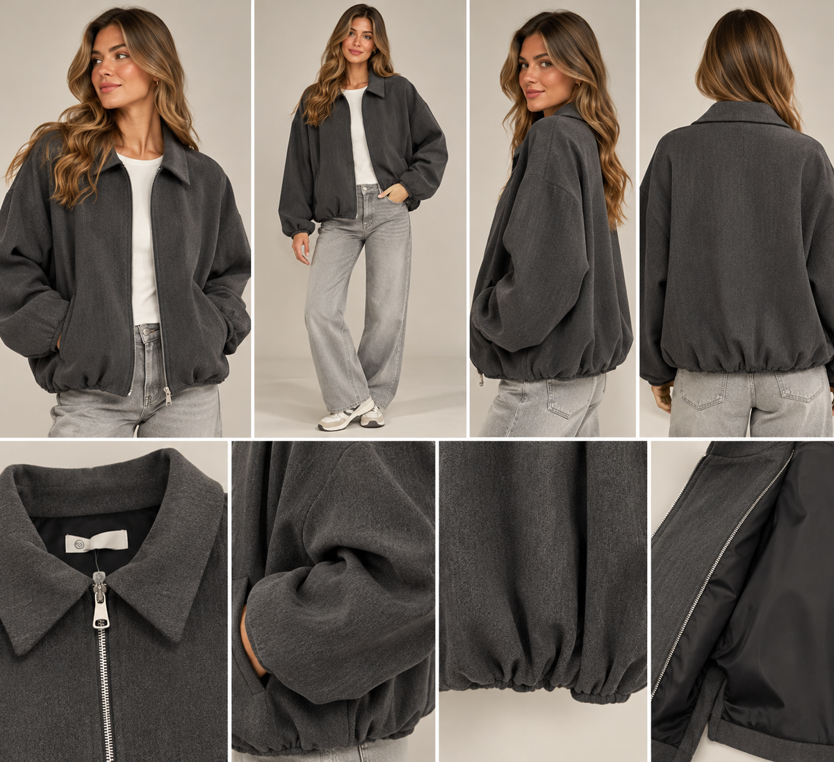 Oversized Zip Jacket – Bomberjack