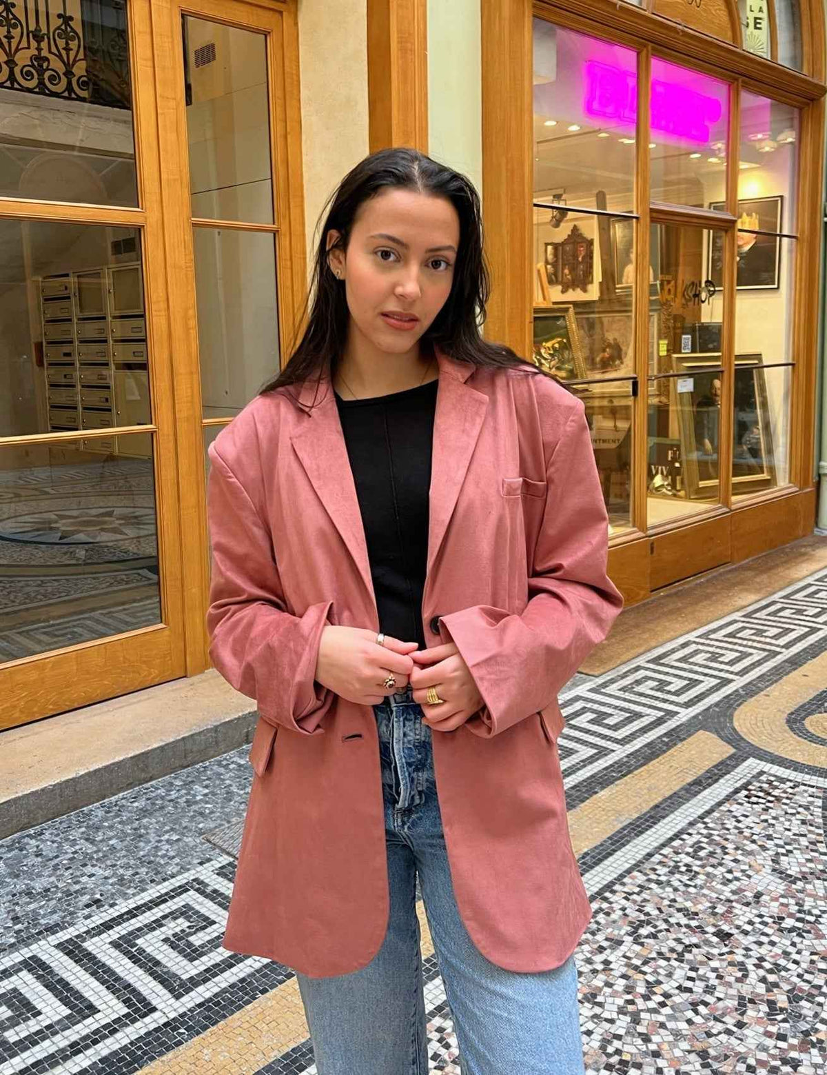 BLAZER EFFET DAIM