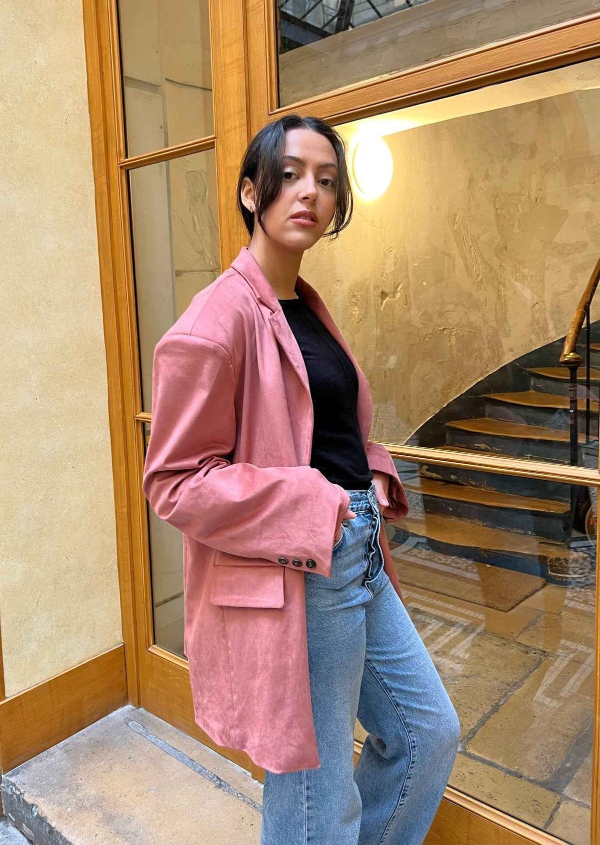 BLAZER EFFET DAIM