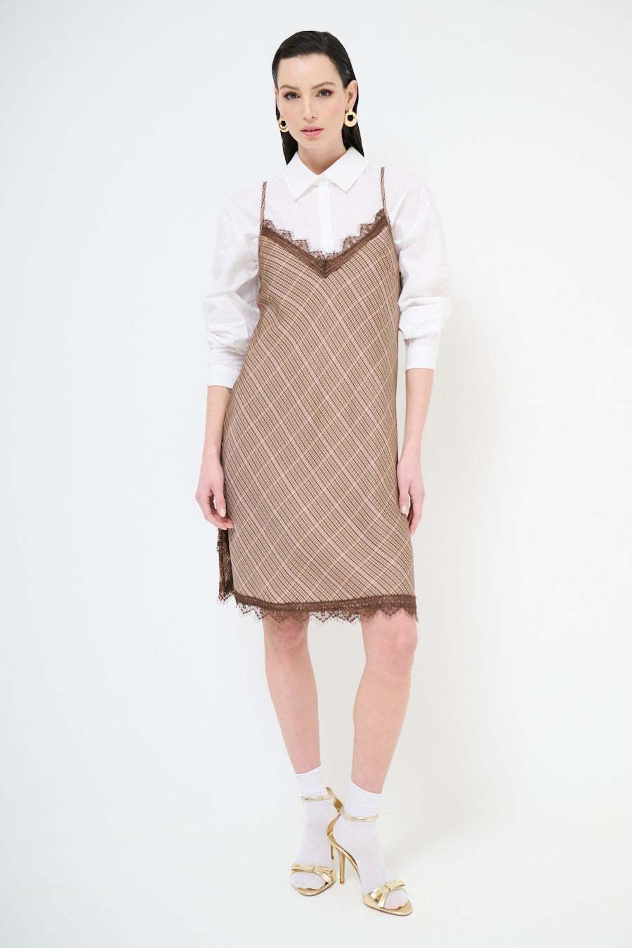 Jurk met ruitpatroon