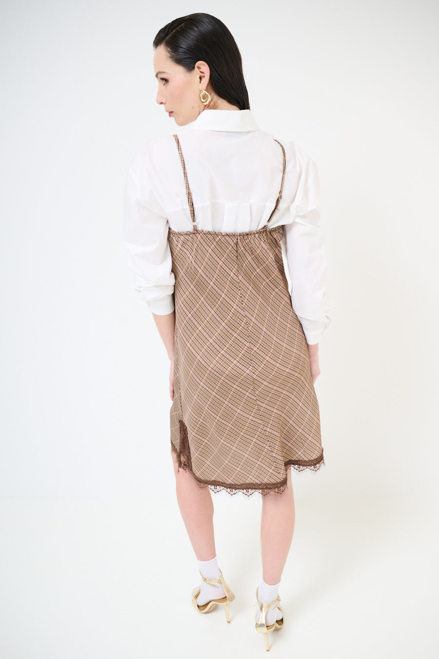 Jurk met ruitpatroon
