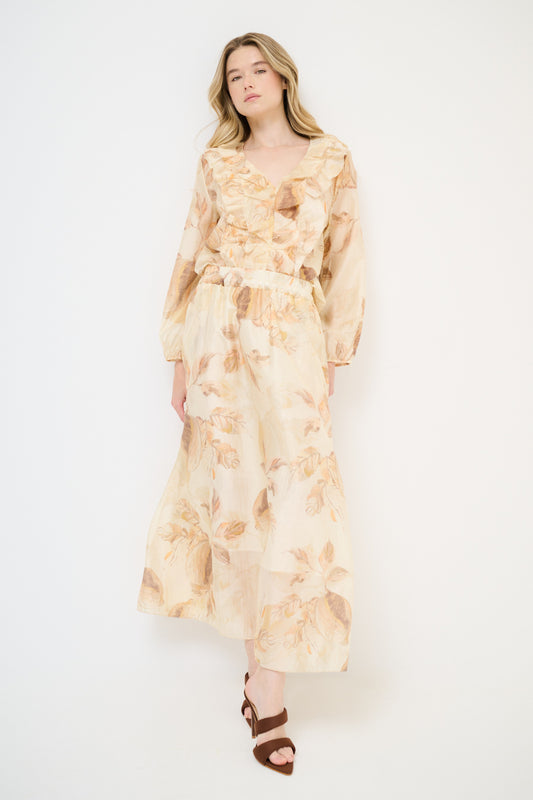 Rok met voileprint