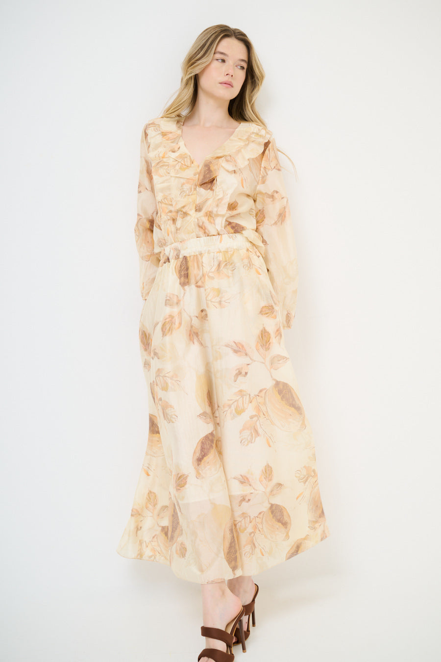 Rok met voileprint