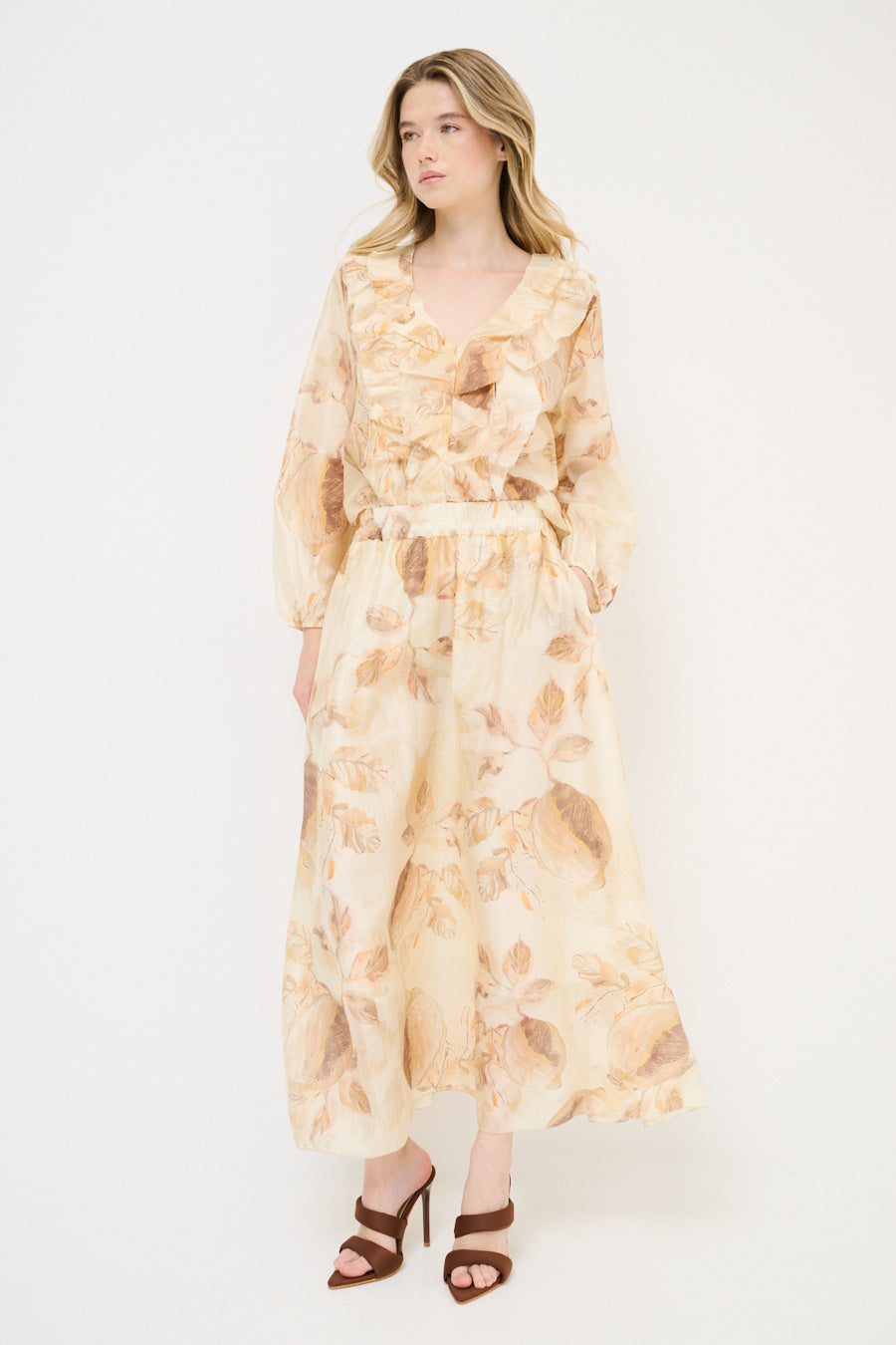 Rok met voileprint