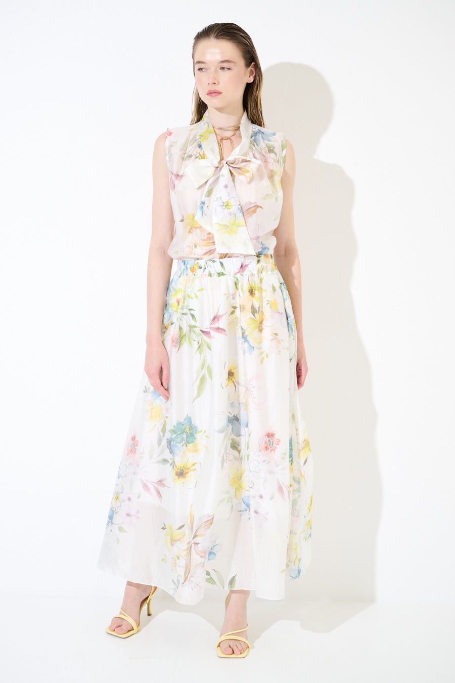 Rok met voileprint