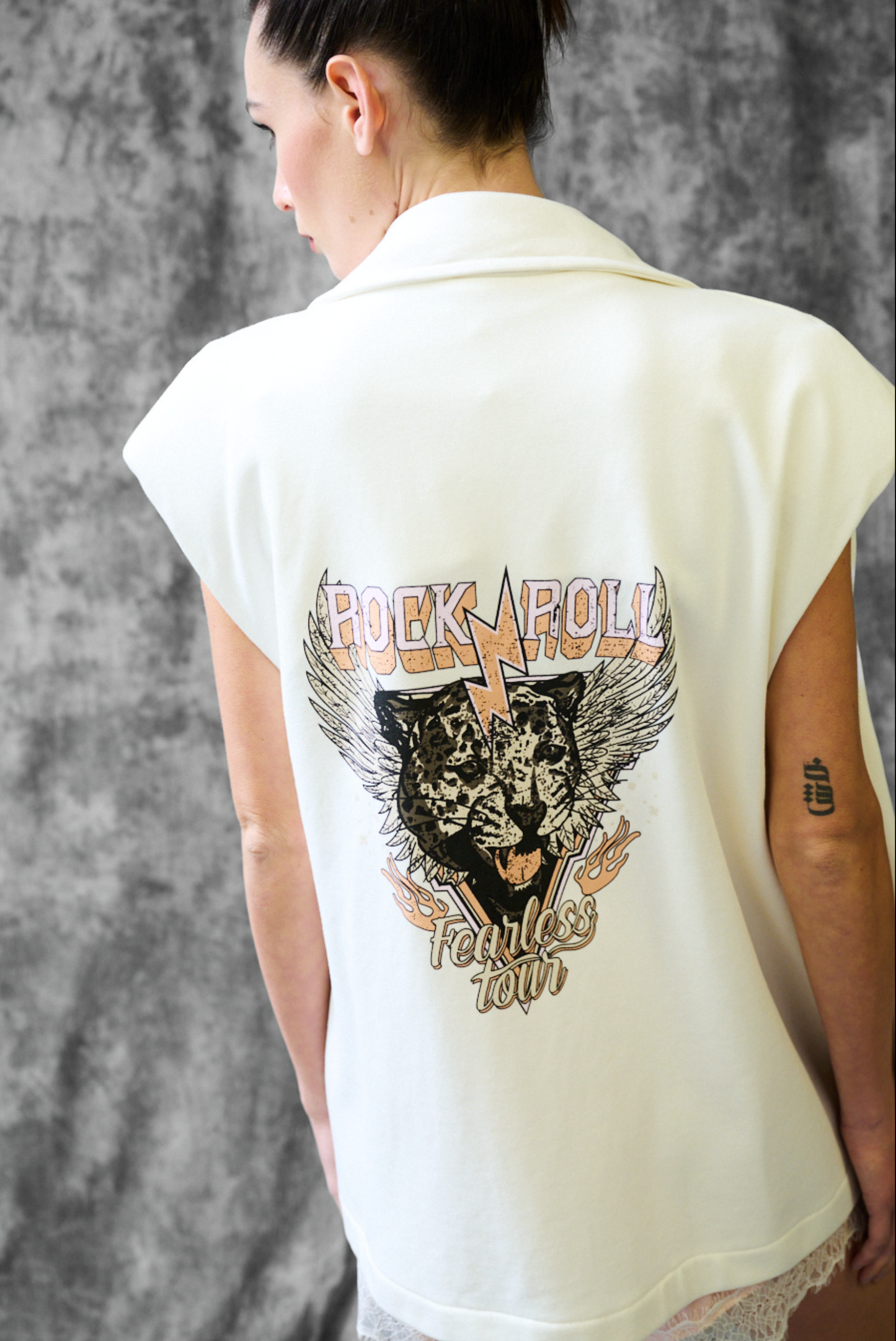 Dubbelbreasted sweatervest