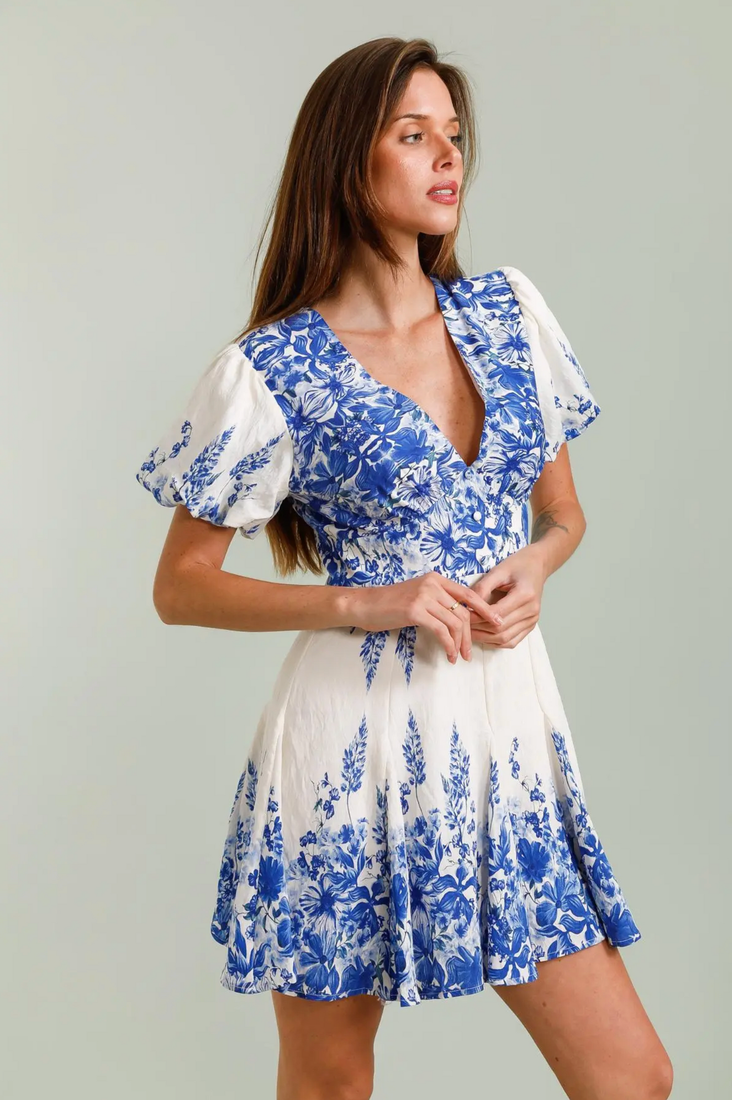 Korte jurk met print
