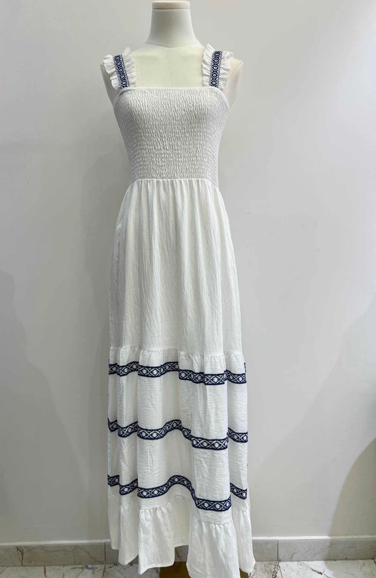 Luchtige lange maxi-jurk