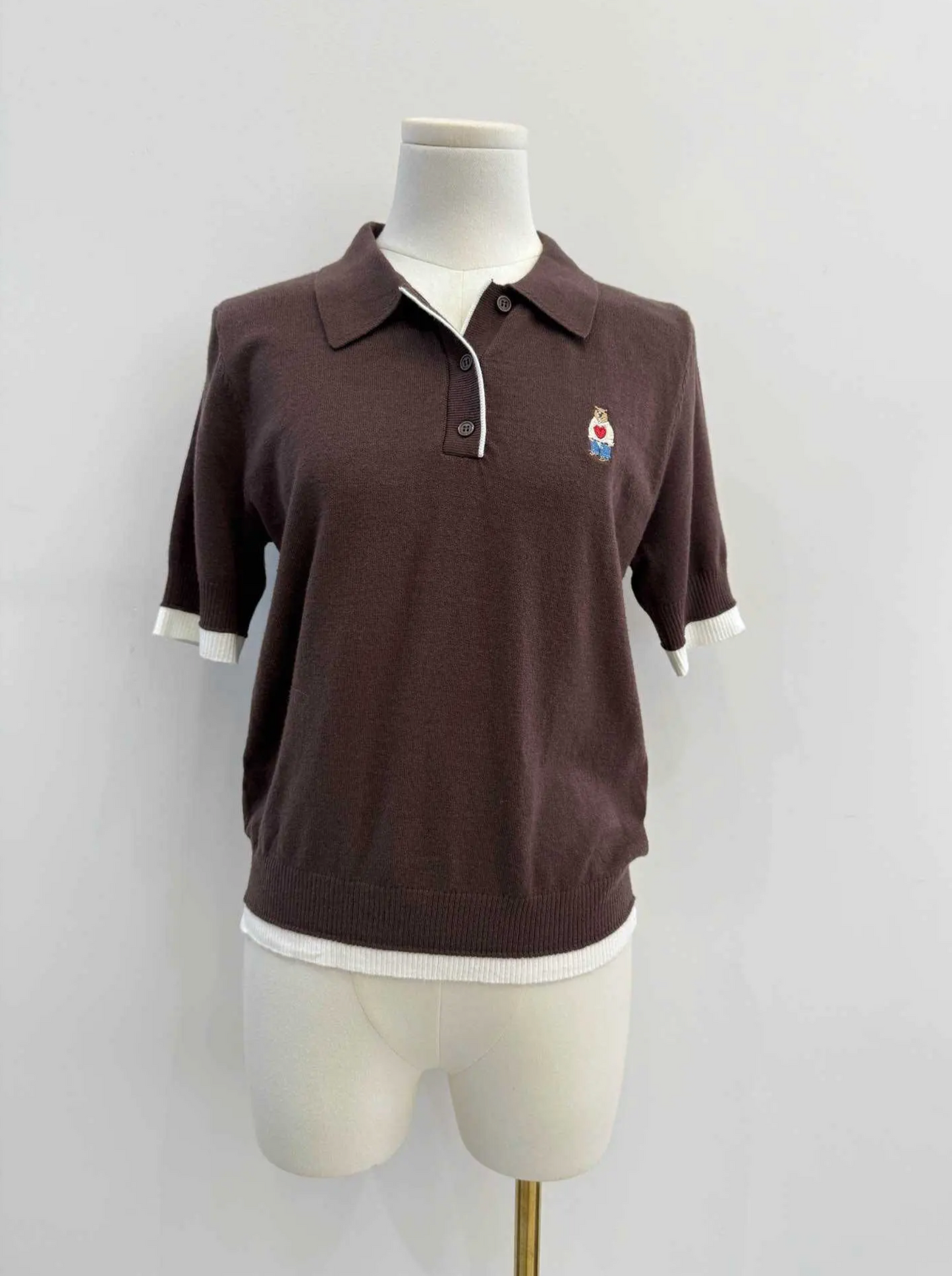 Fijngebreide polo