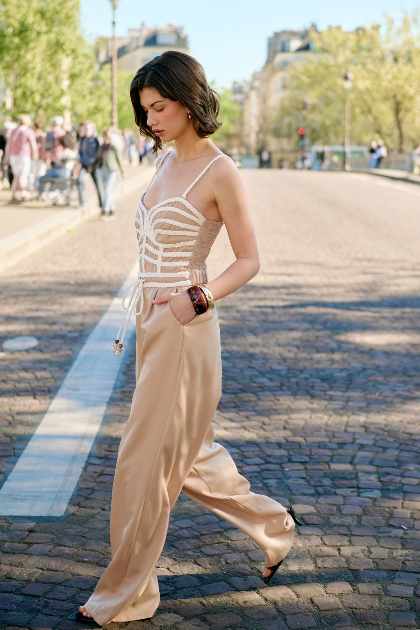 Gevlochten jumpsuit