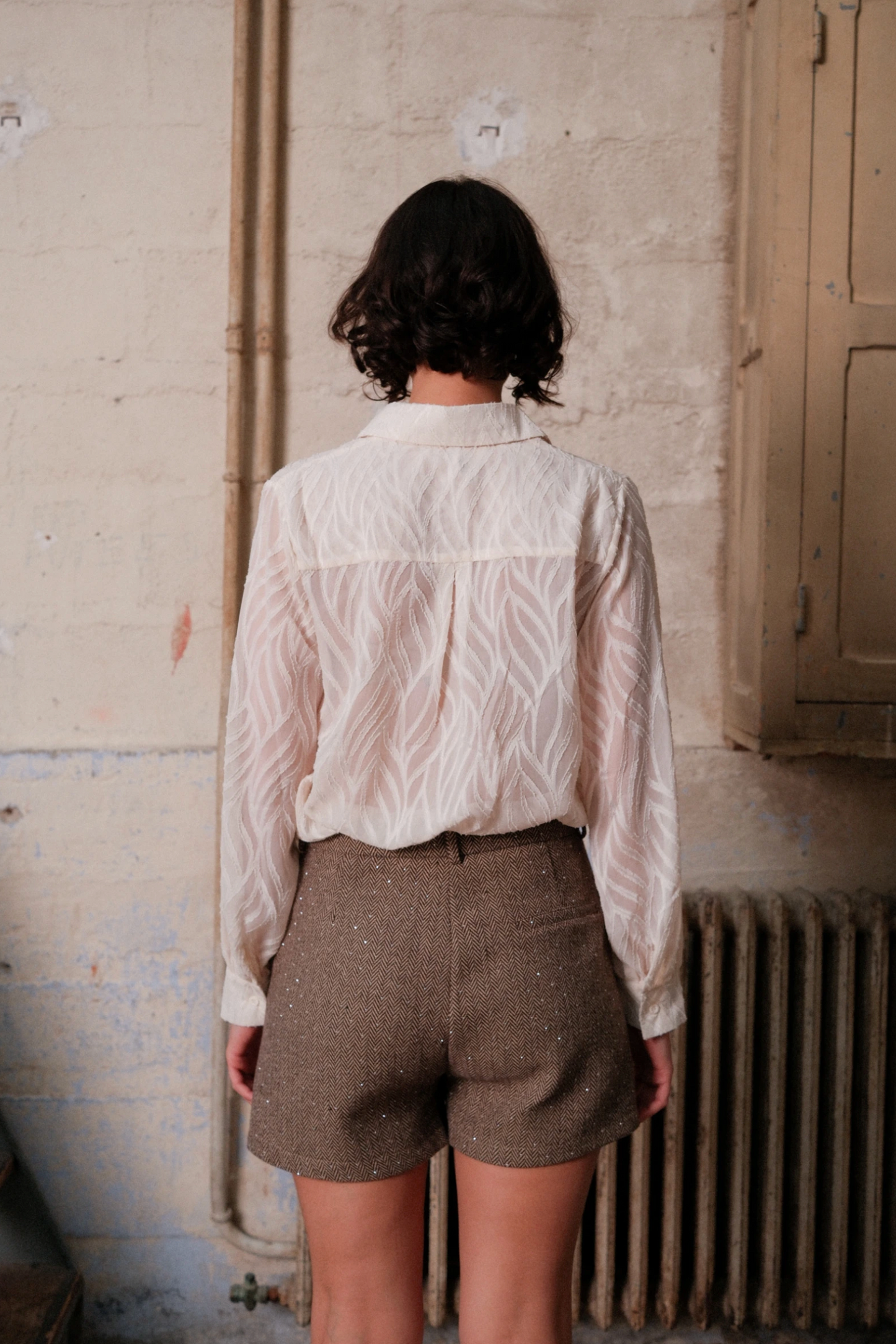 Getextureerd blouse