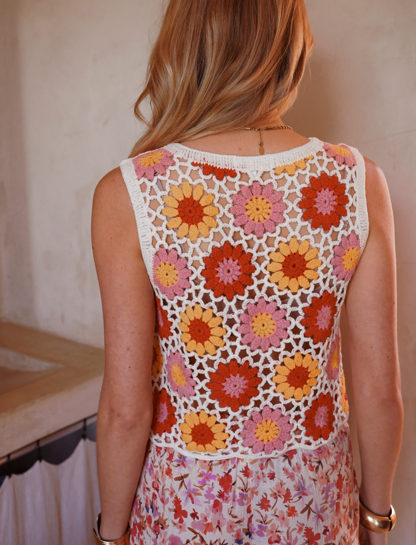 Retro bohemian top