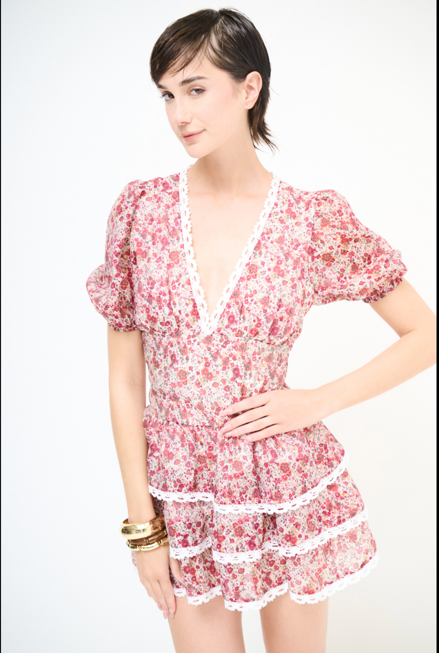 Jurk met bloemenprint
