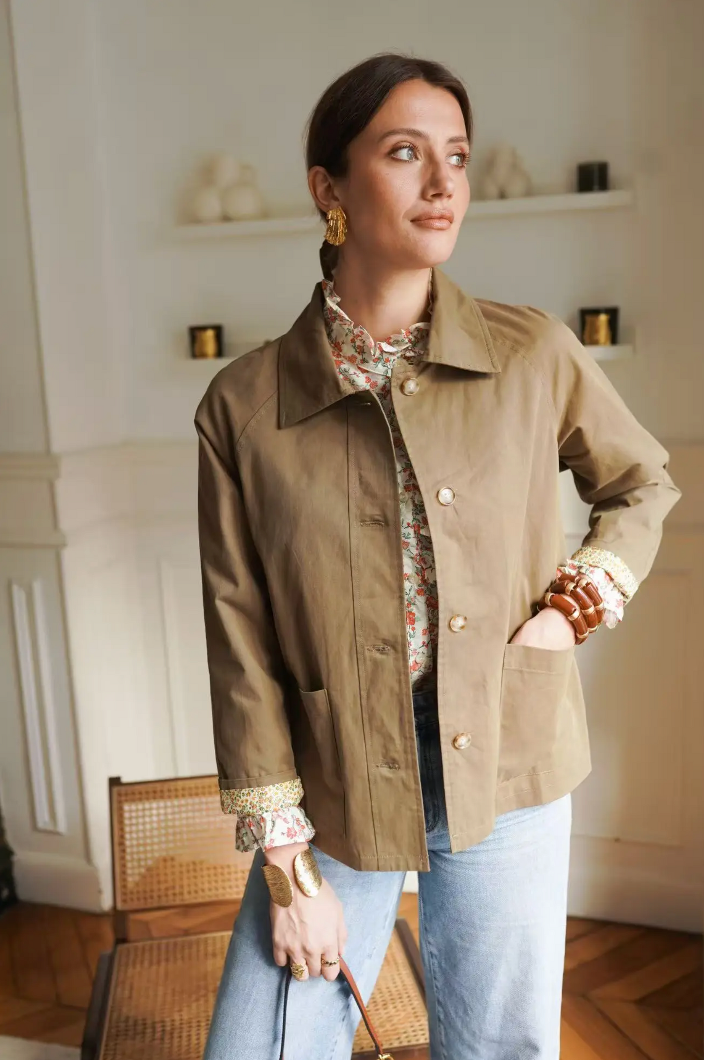 Licht katoenen jasje – Casual chique stijl.