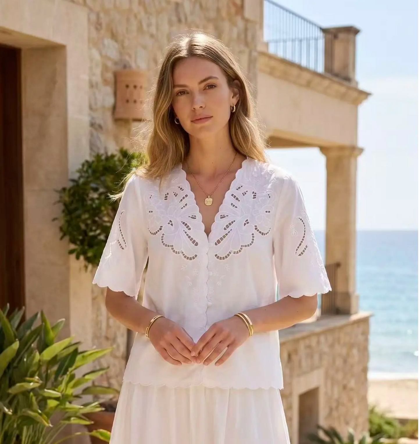 Romantische bohemian outfit