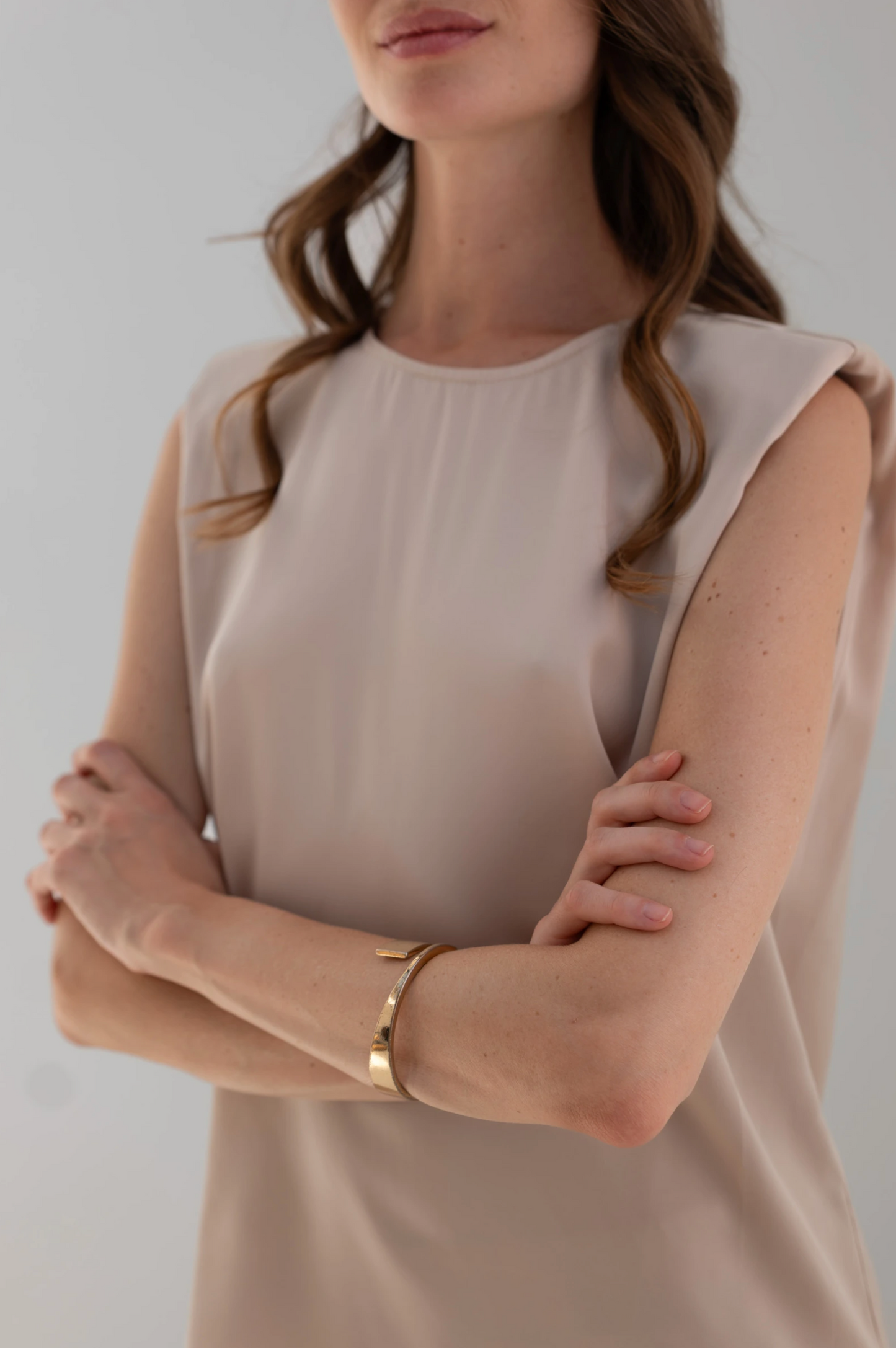 Set van satijnen top en broek
