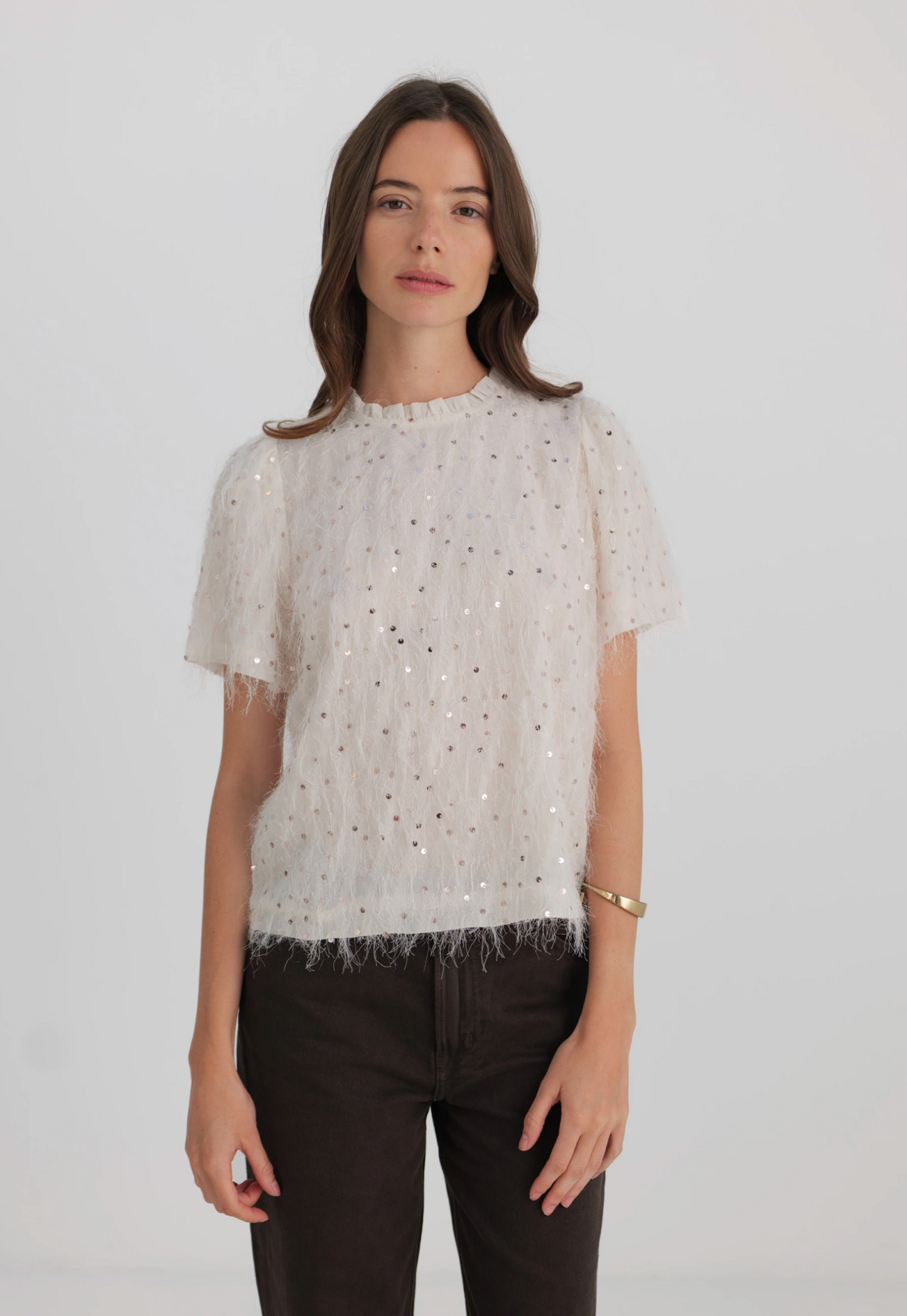 Top met strass-steentjes