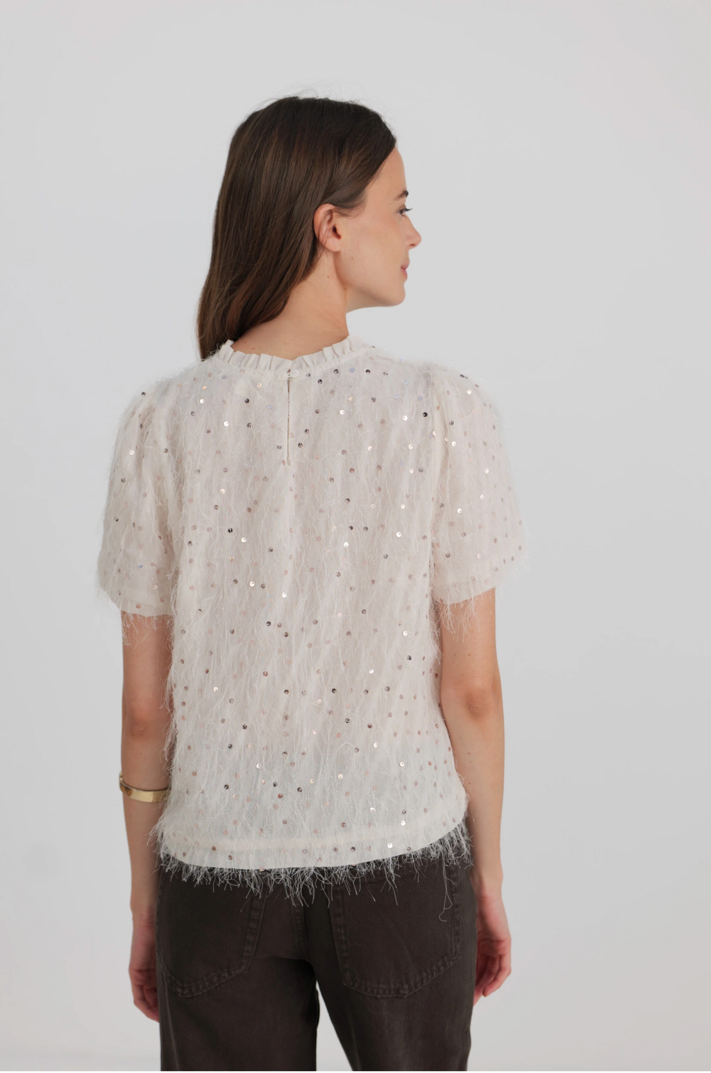 Top met strass-steentjes