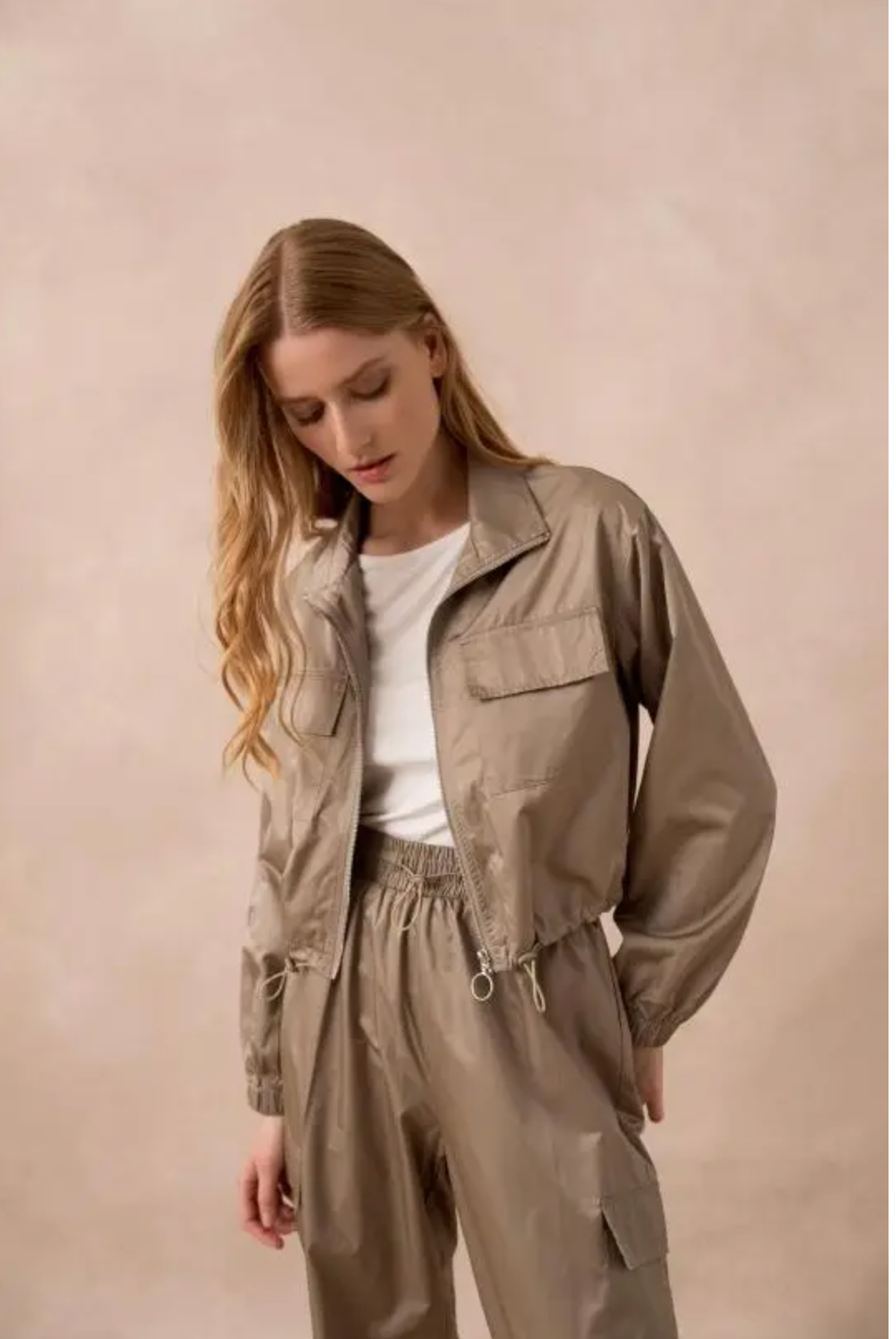 Waterafstotende set van top en broek