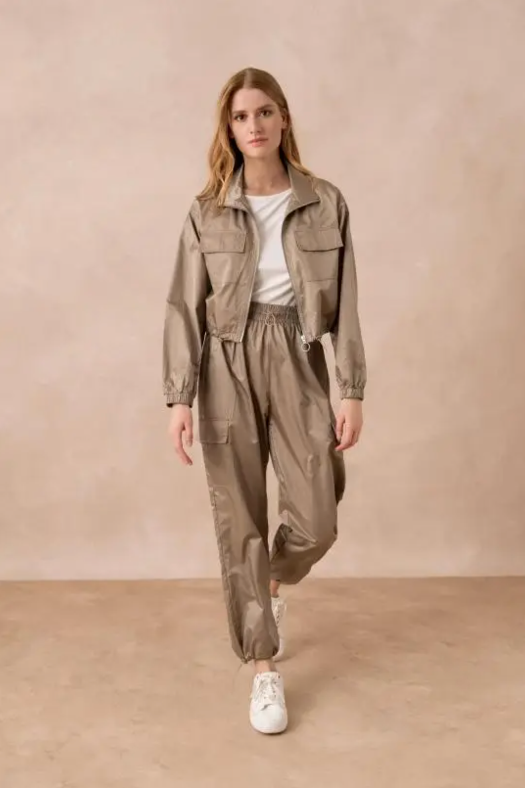 Waterafstotende set van top en broek