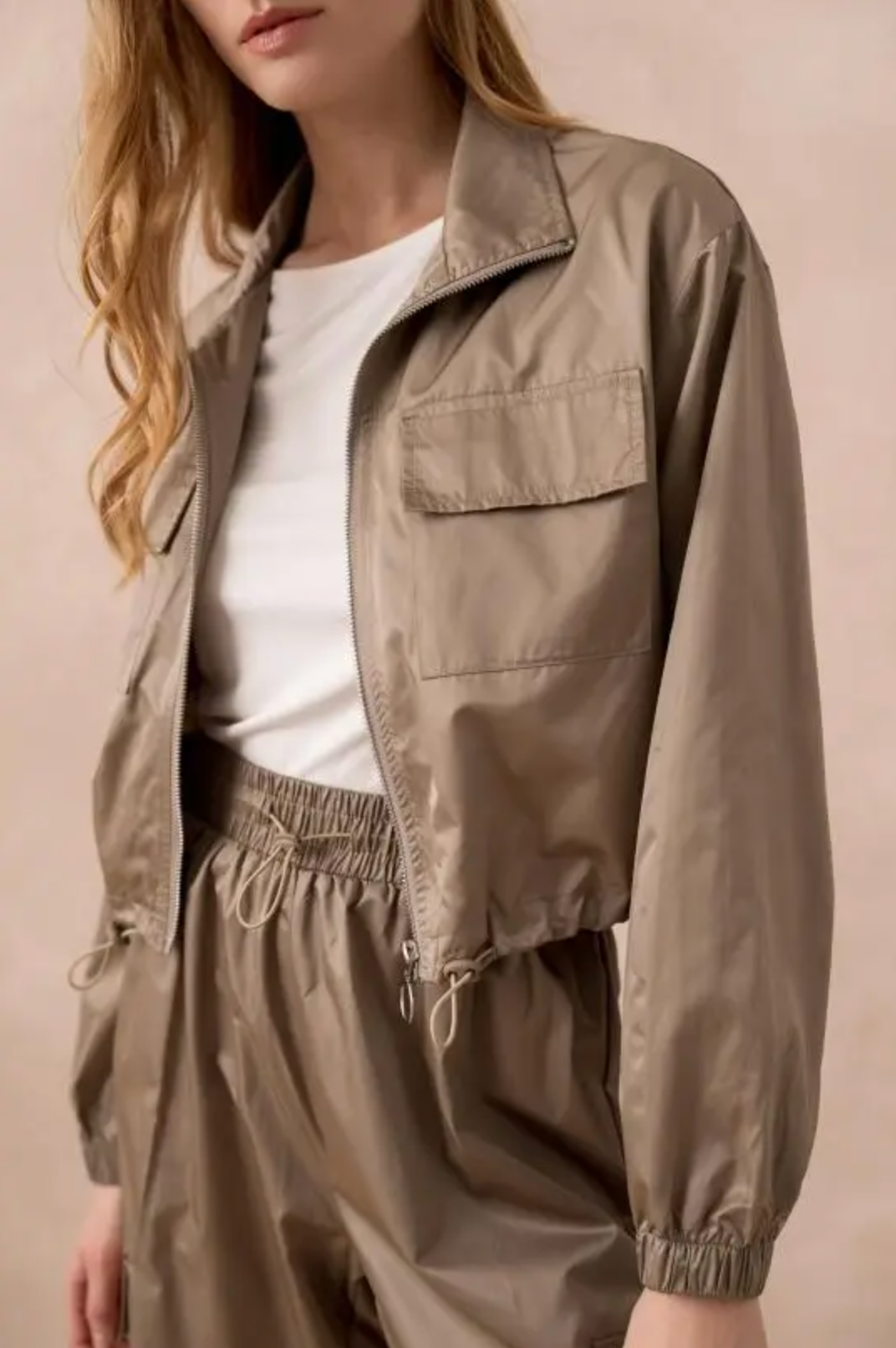 Waterafstotende set van top en broek
