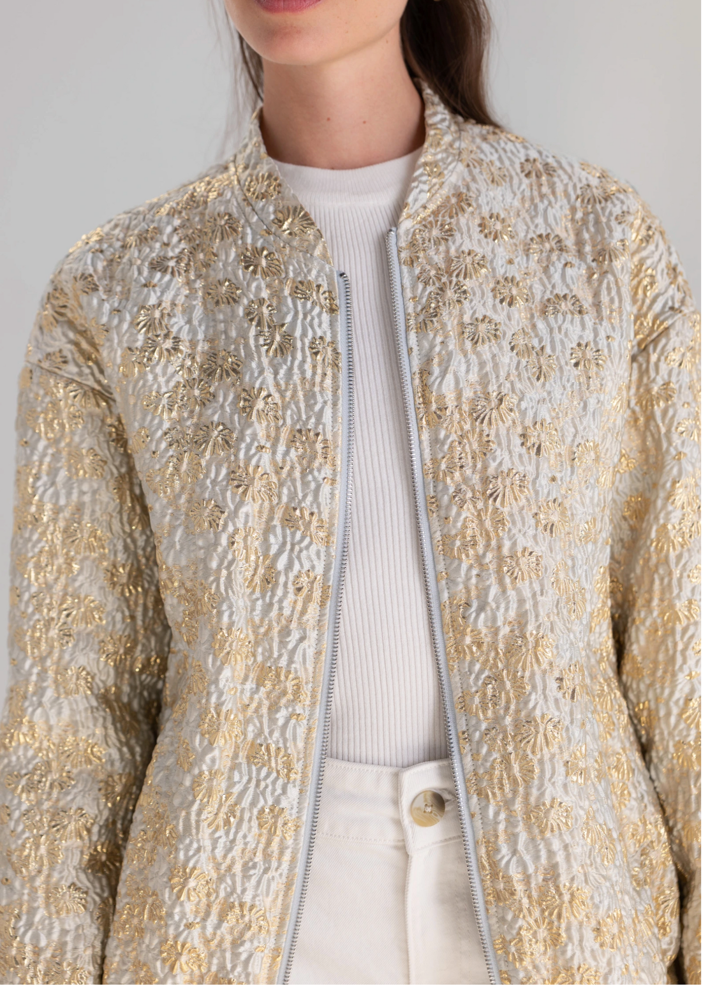Brocade bomberjack