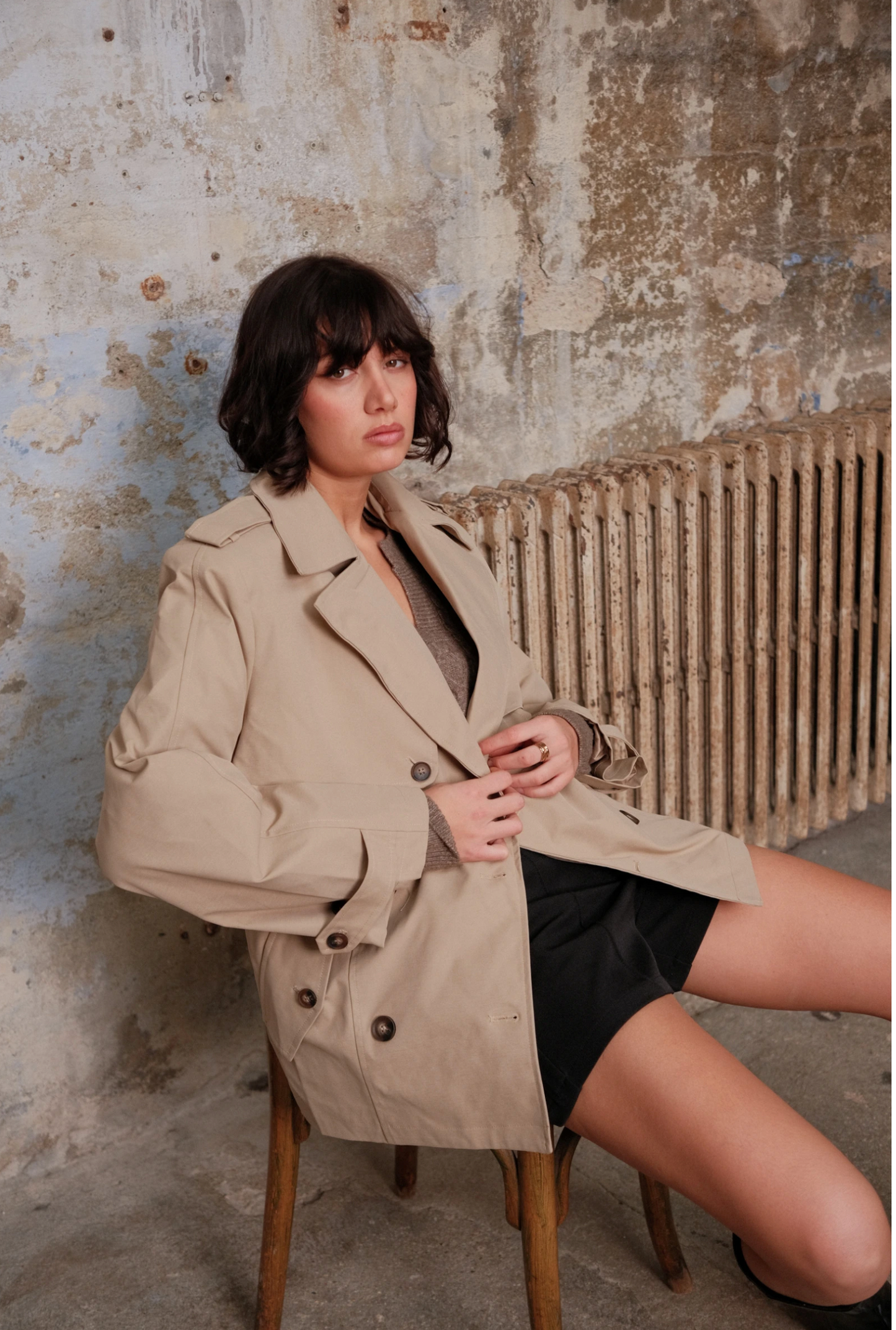 Trenchcoat met ceintuur
