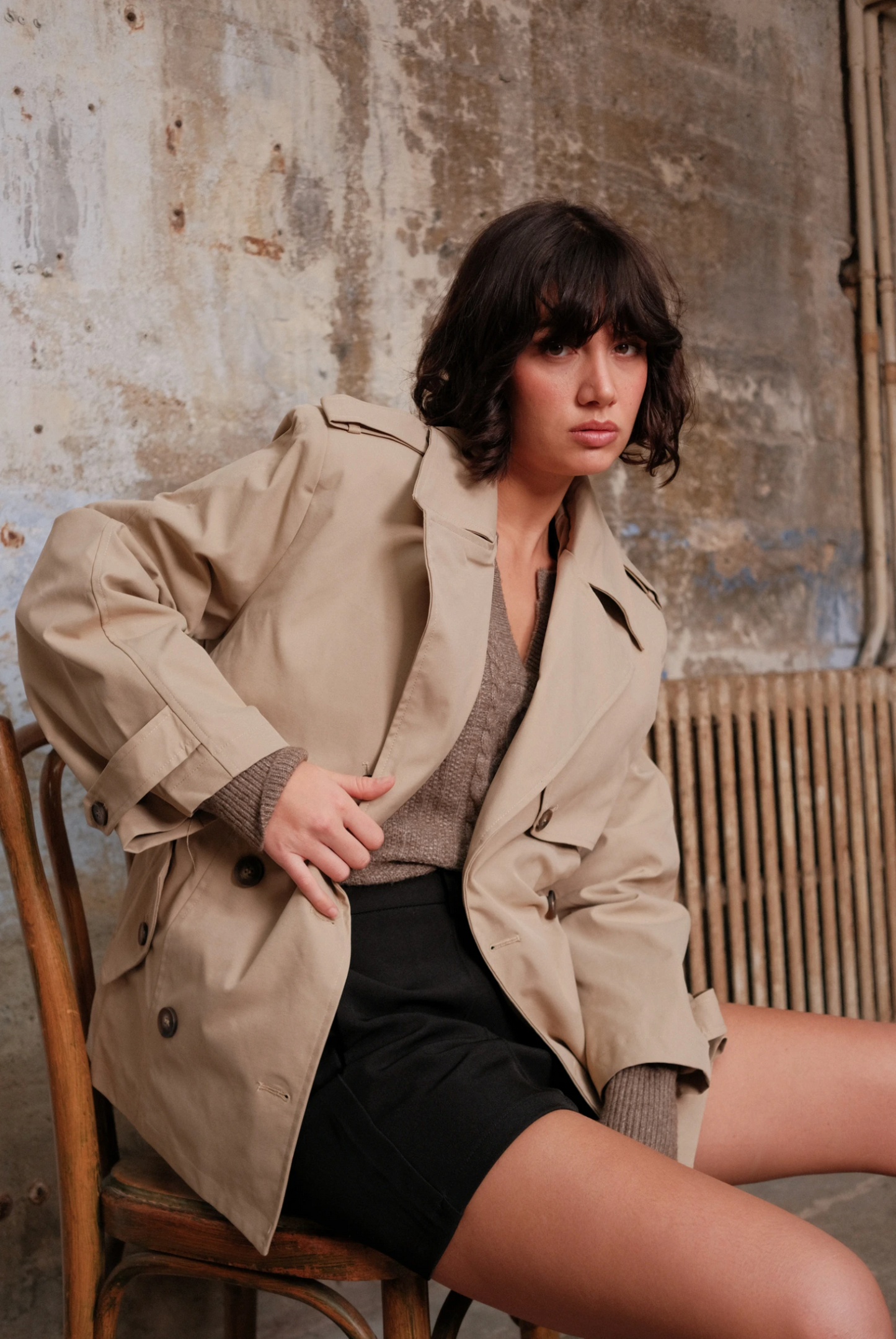 Trenchcoat met ceintuur