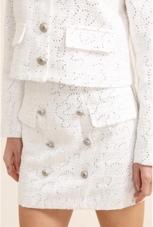 Fonkelende tweed rok