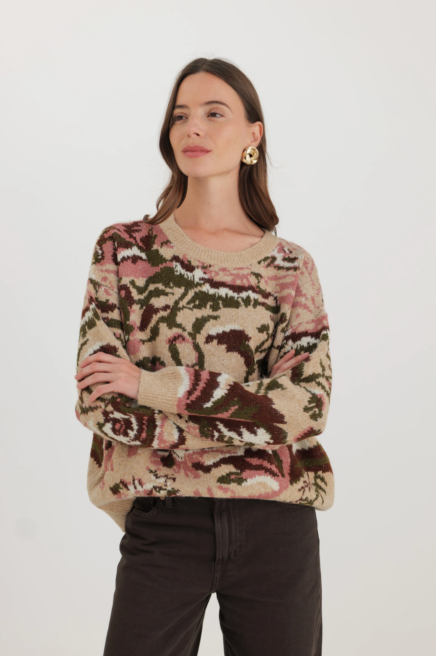 Trui met abstract patroon