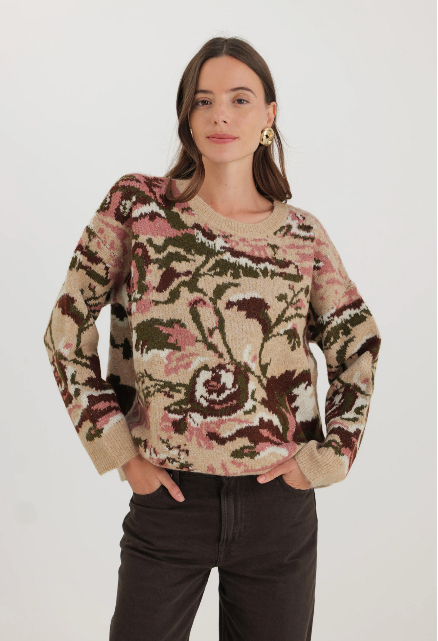 Trui met abstract patroon
