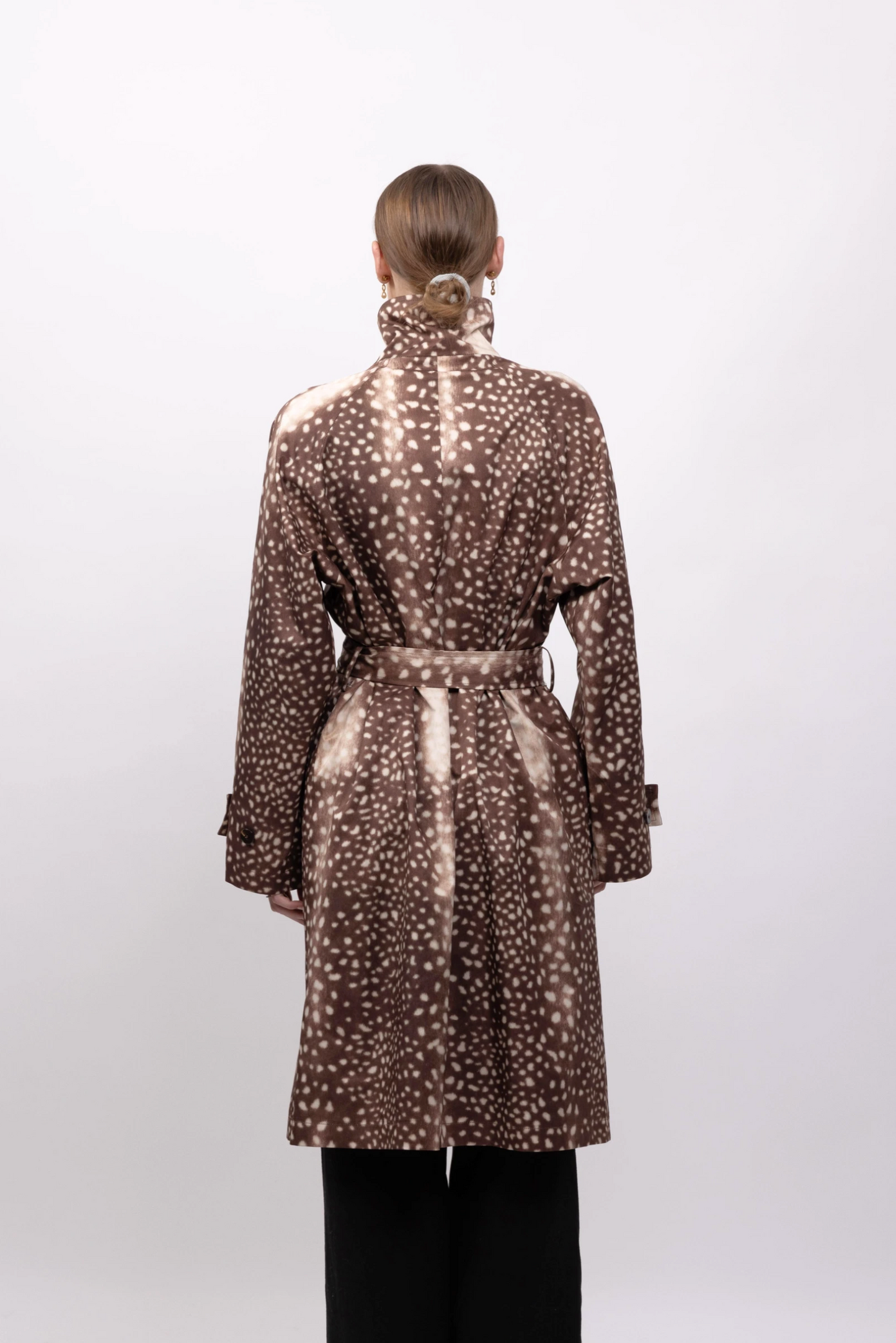 Waterdichte trenchcoat met Bambi-print