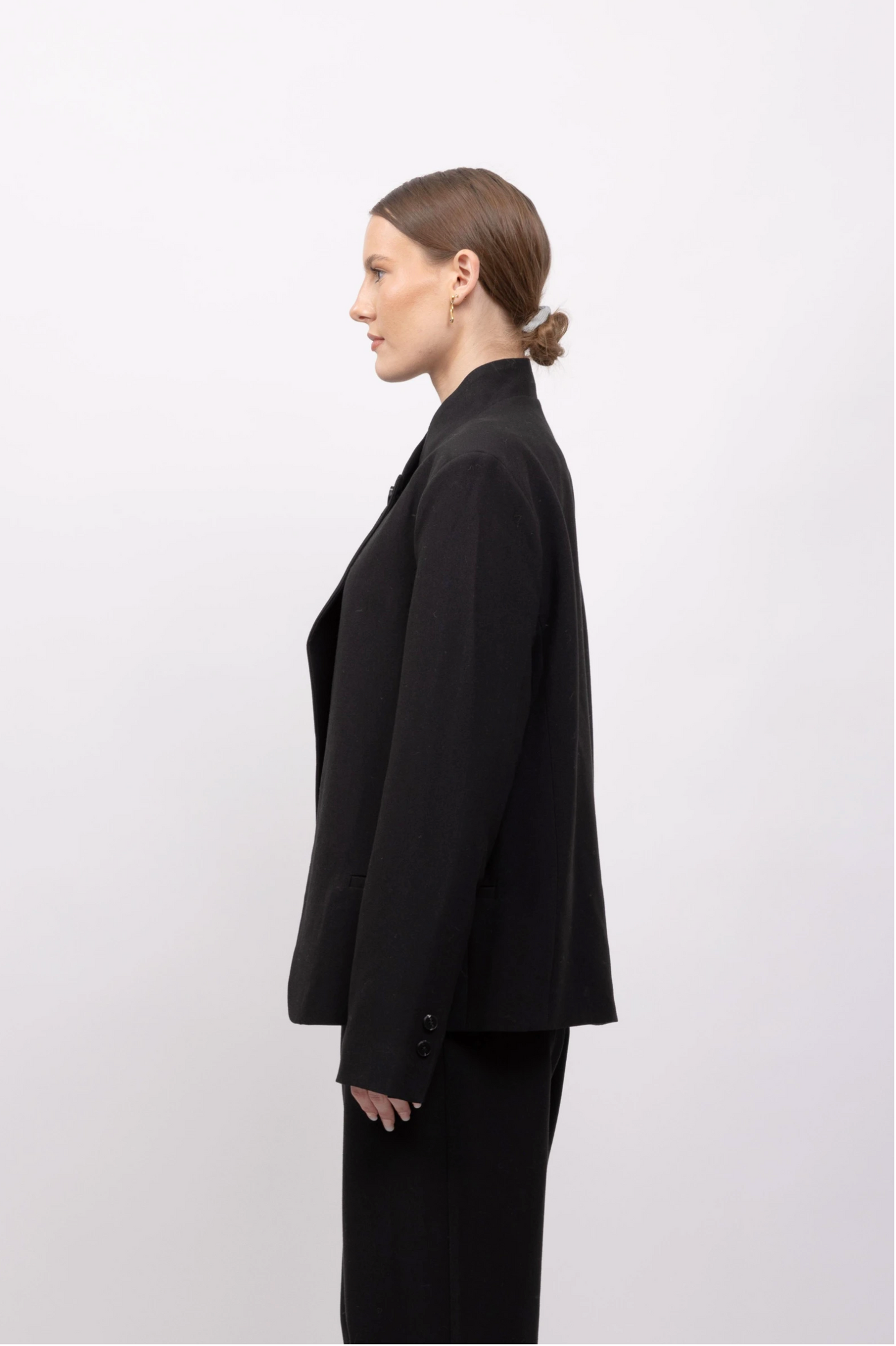 Blazer met hoge kraag