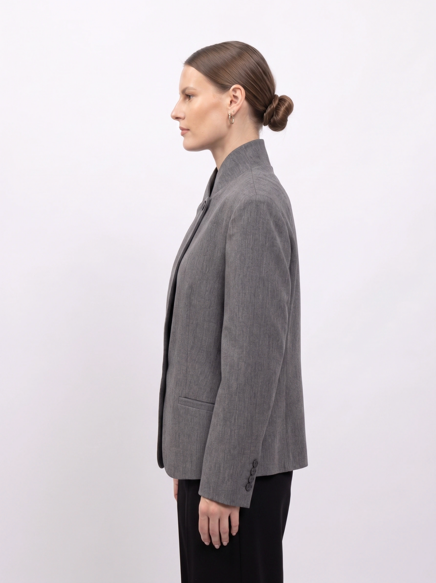 Blazer met hoge kraag