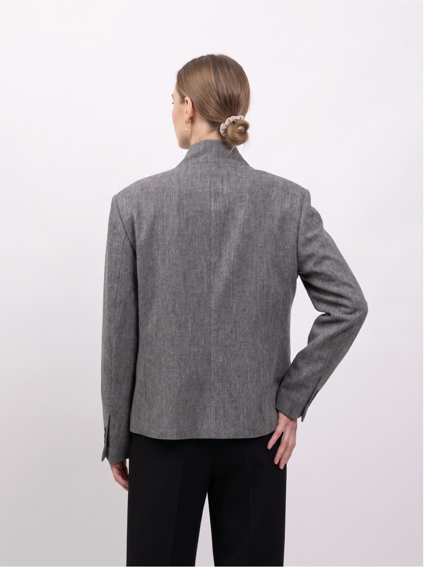 Blazer met hoge kraag