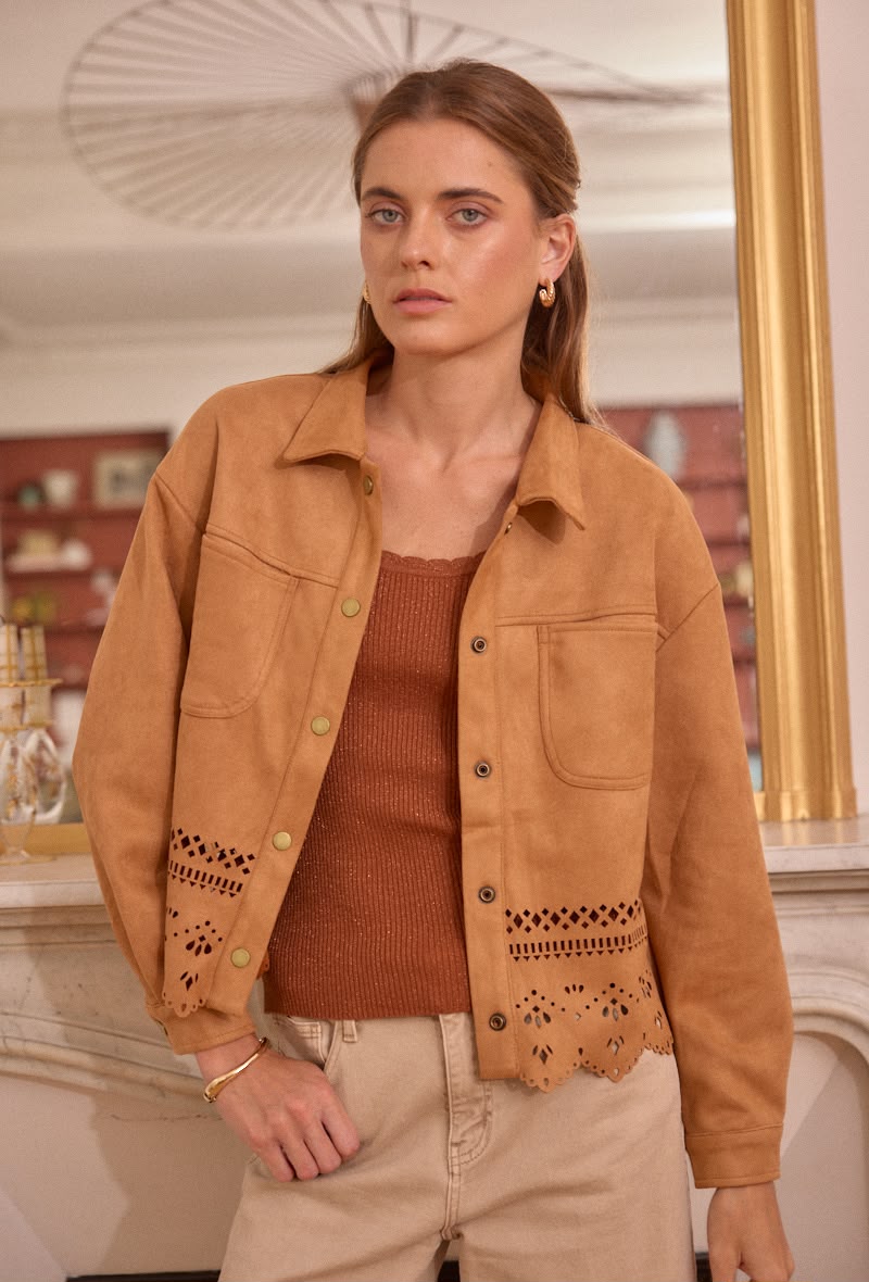 Suède-look jasje