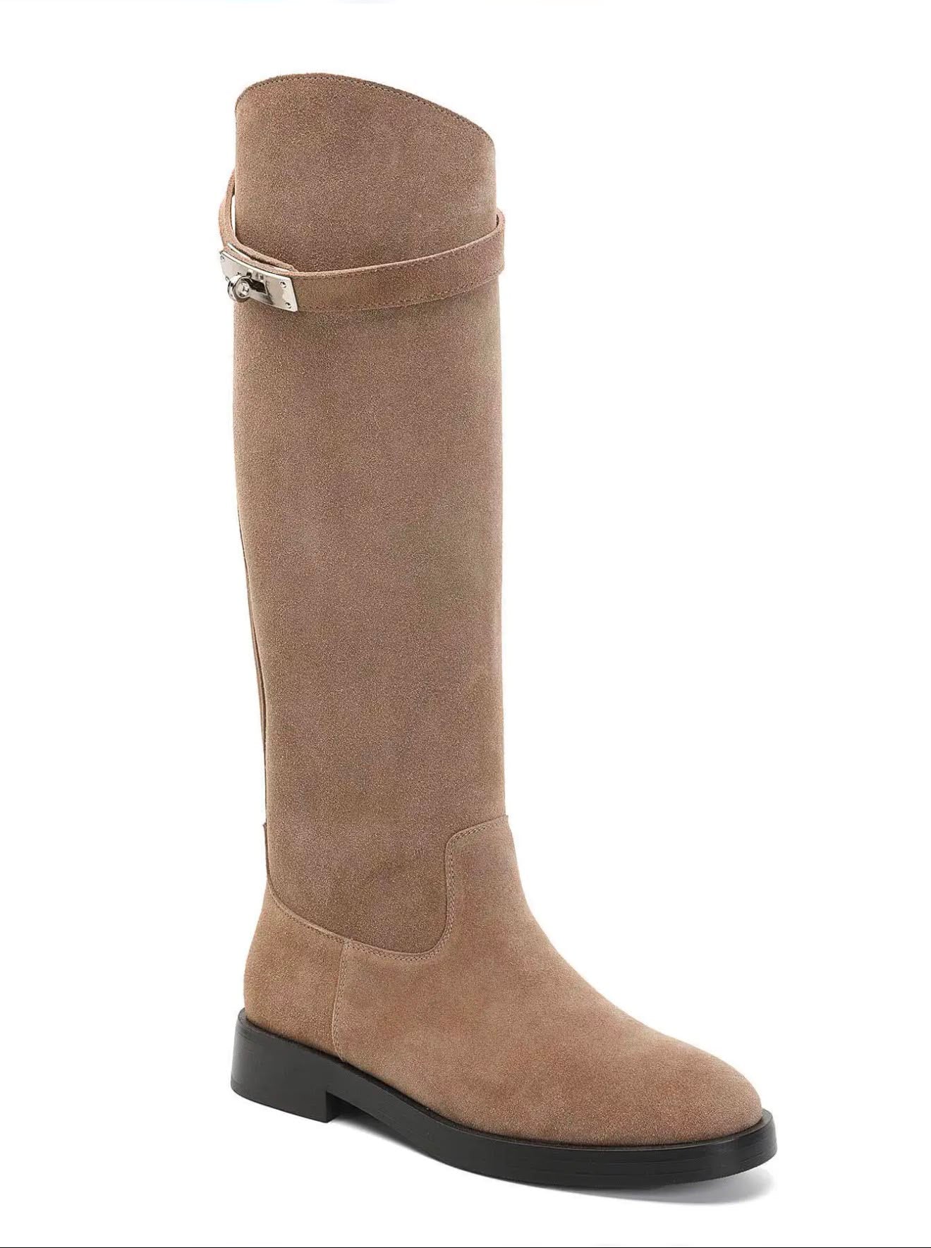 Elegante laarzen in ruitersstijl